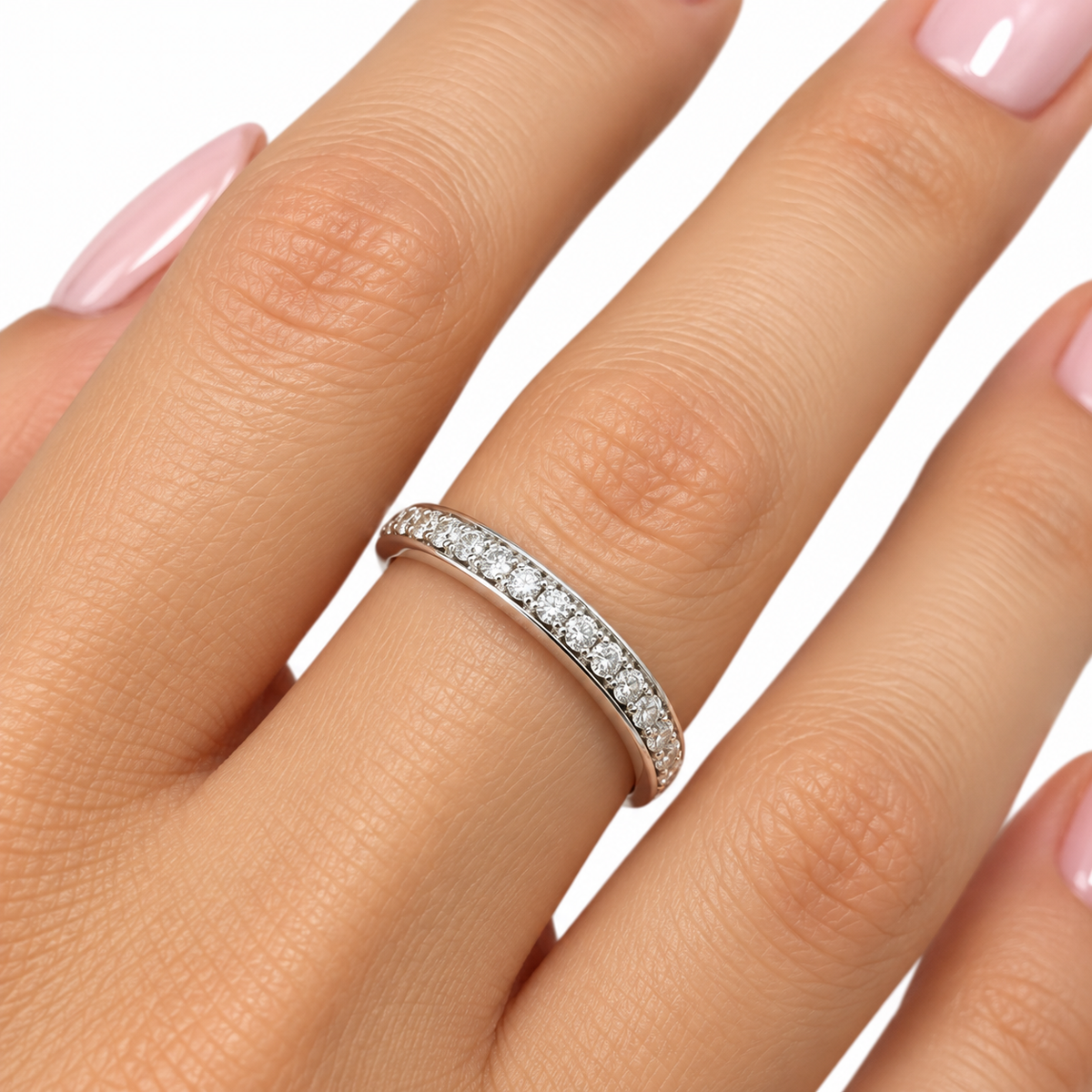 Churumbela Oro blanco 14k