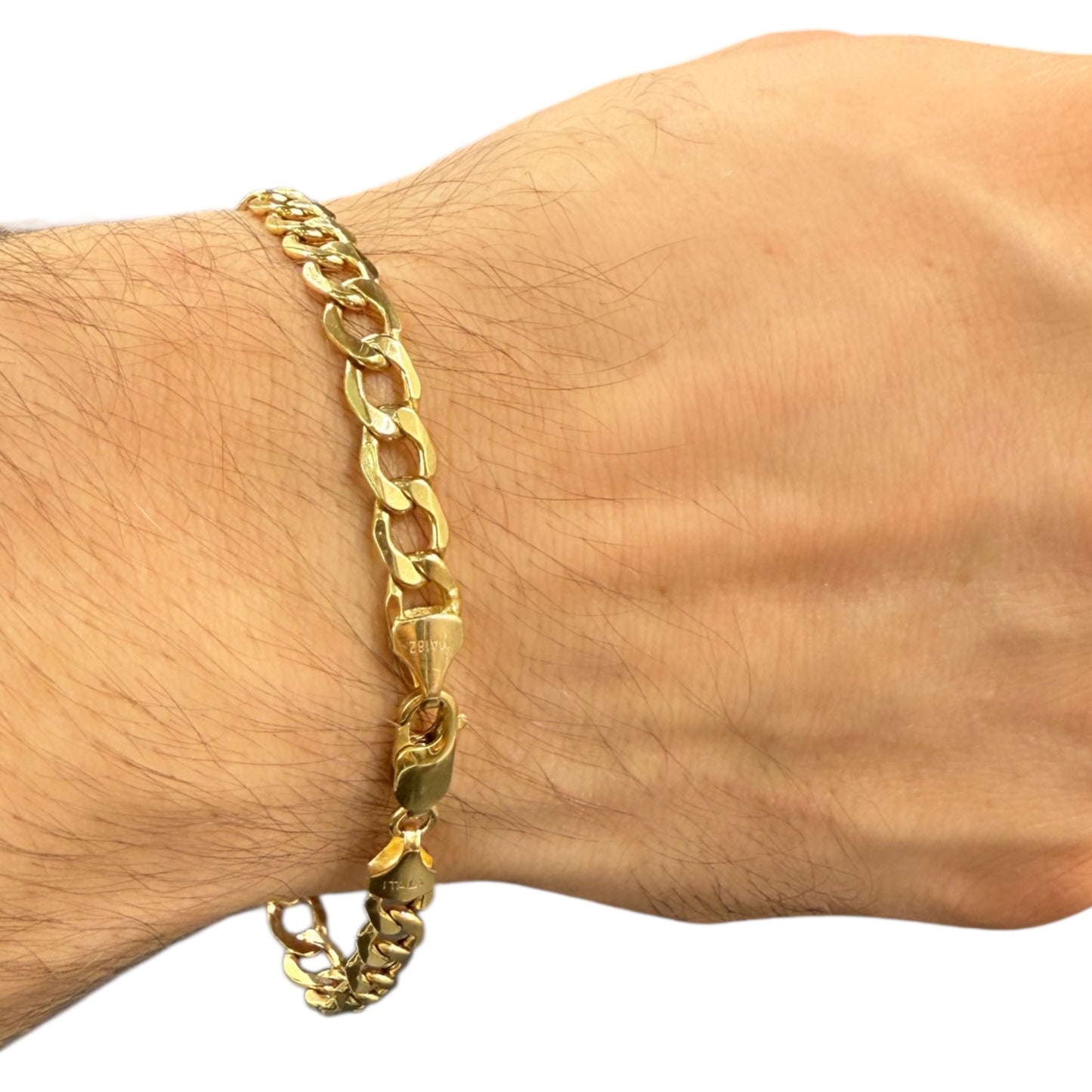 Pulso barbado ligero Oro 10k