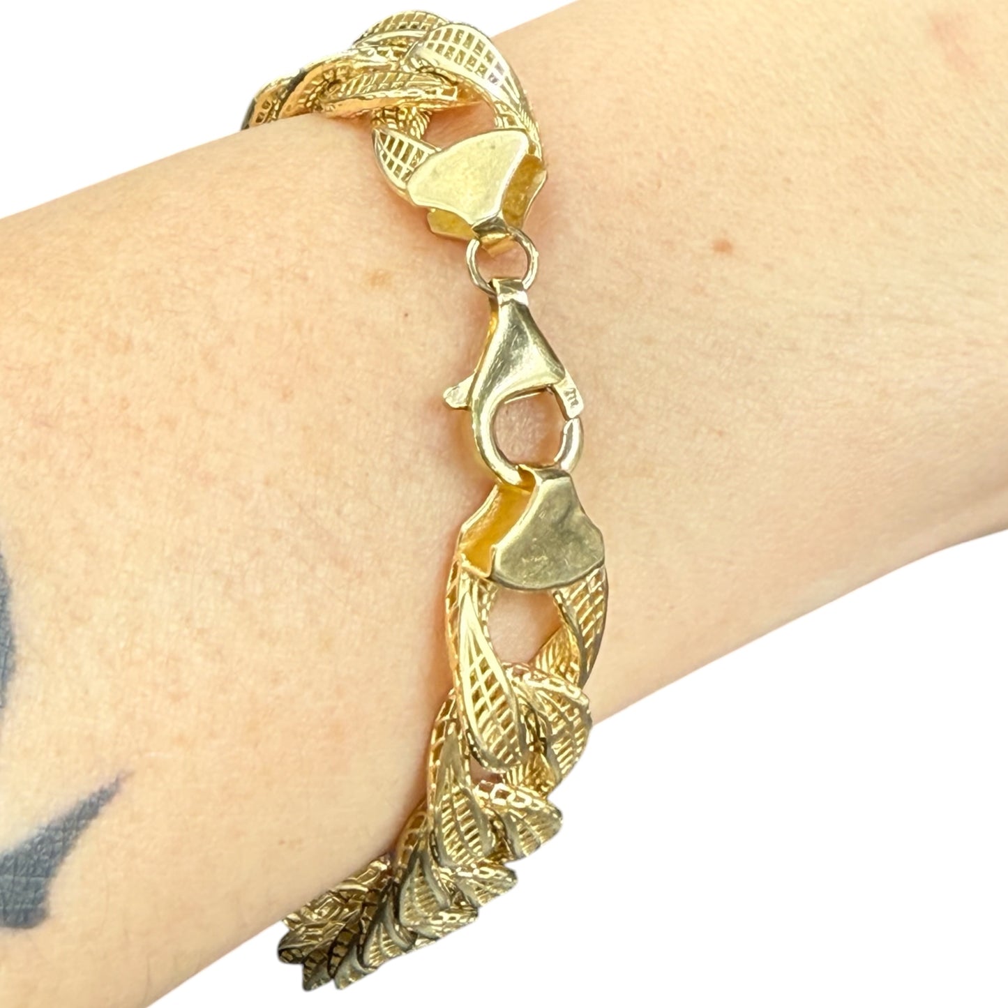 Pulso barbado Oro 10k