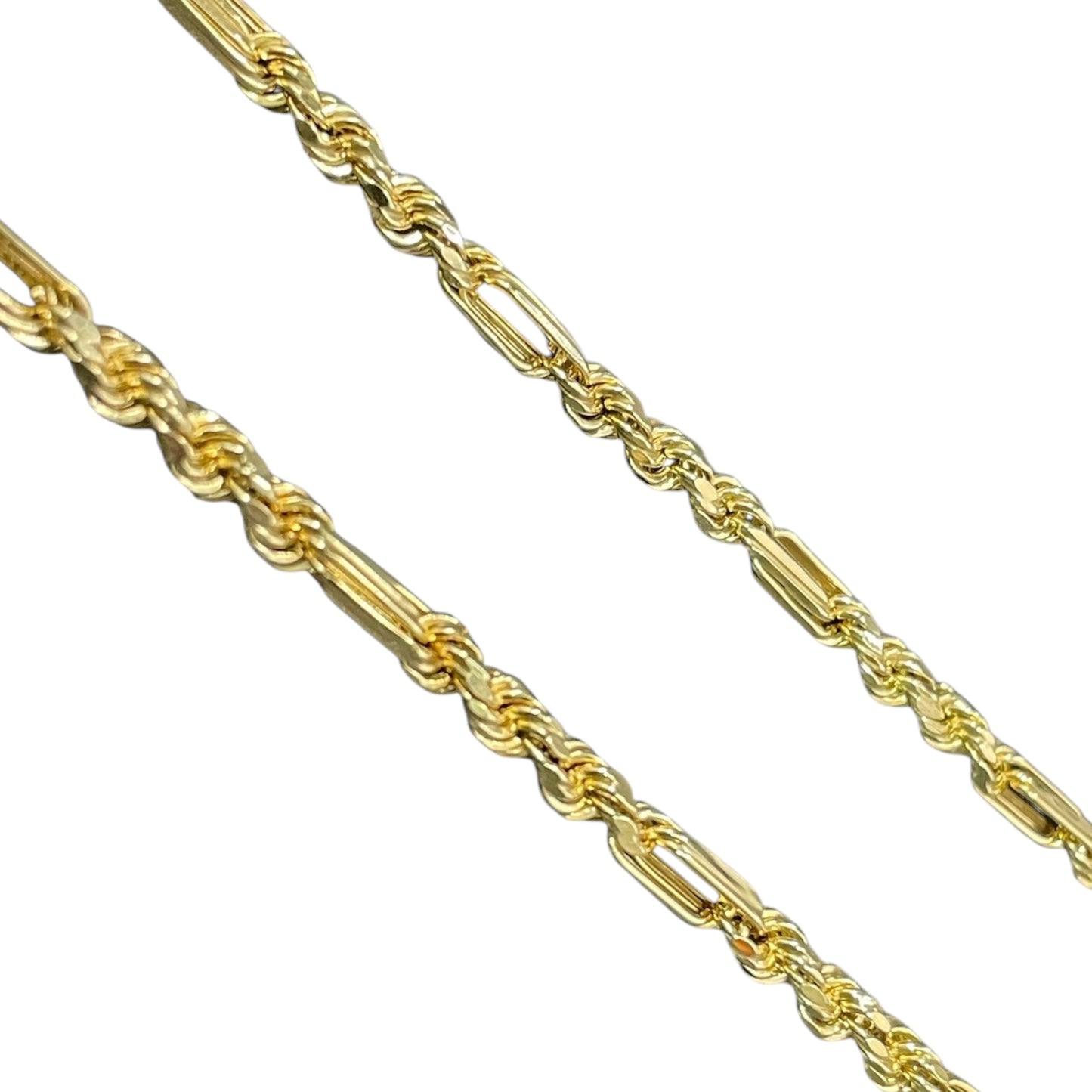 Cadena figaro caballero Oro 10k