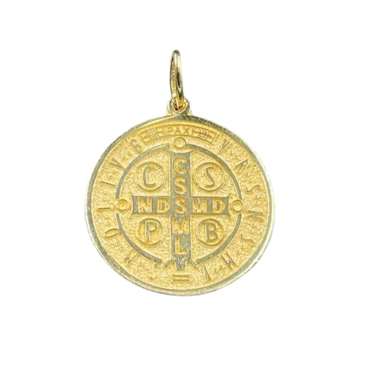 Medalla san Benito 14k