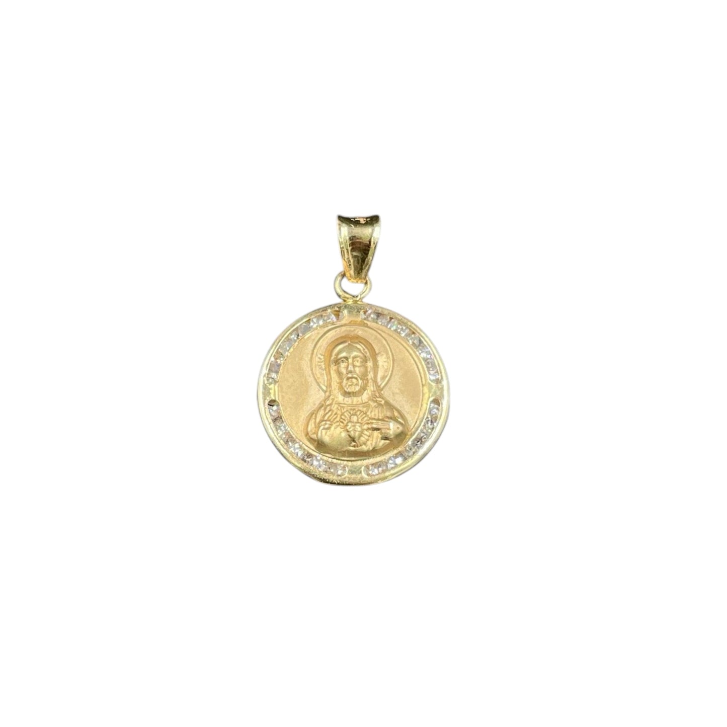 Medalla sagrado corazón 14k