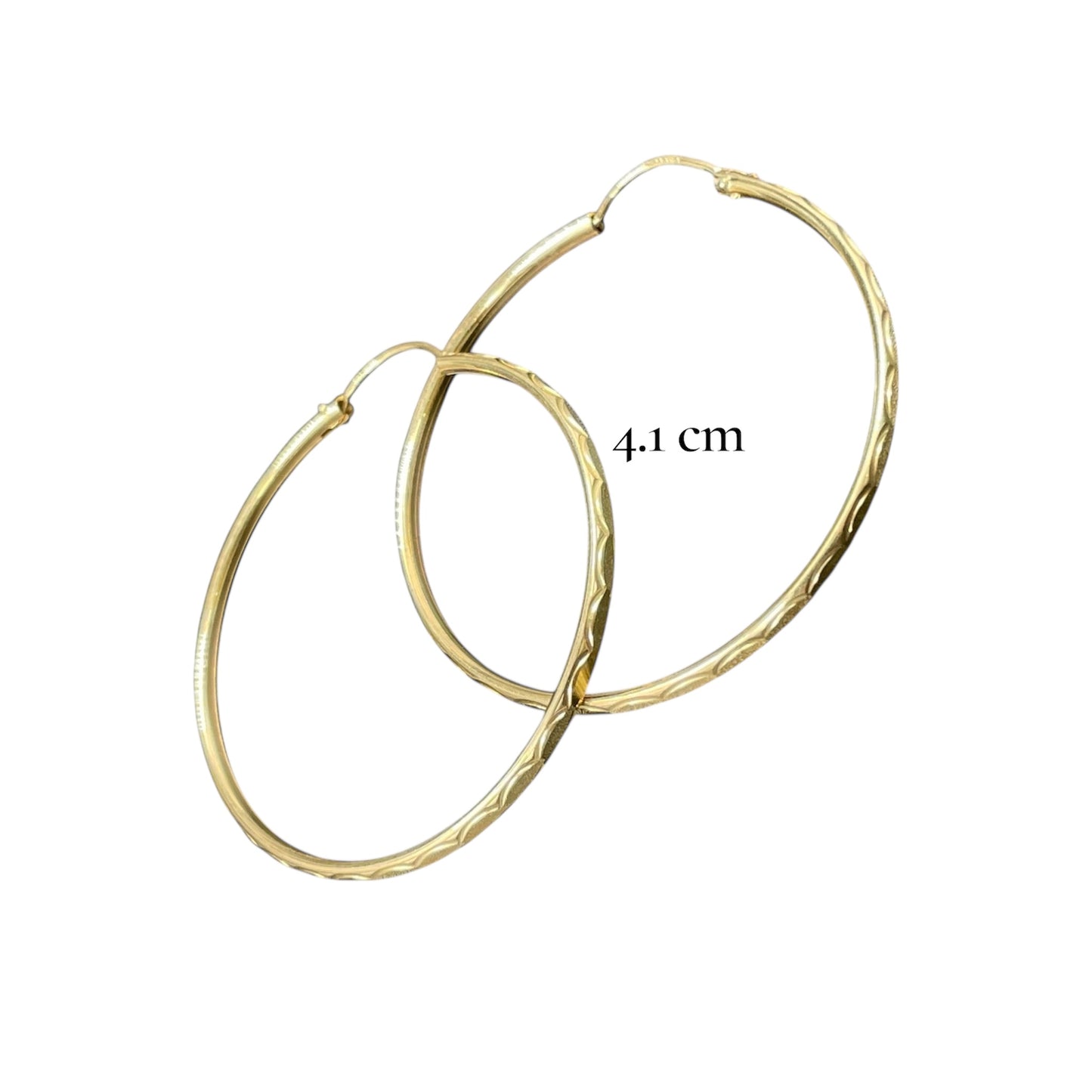 Arracada facetada Oro 10k