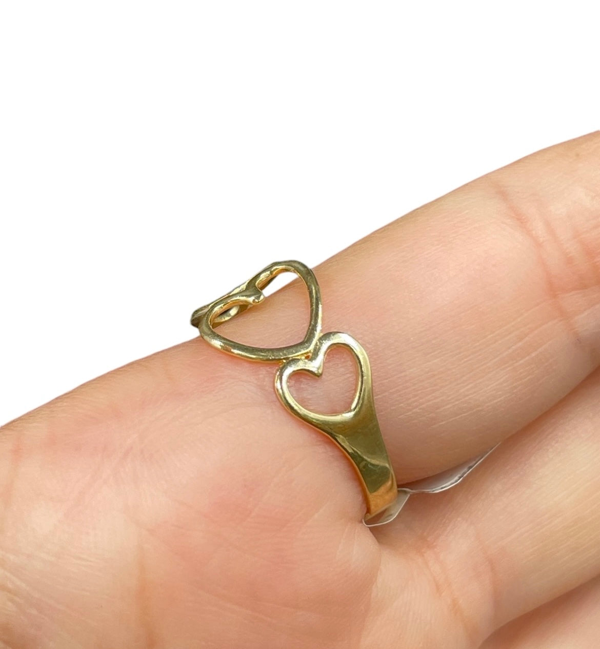 Anillo corazones Oro 14k