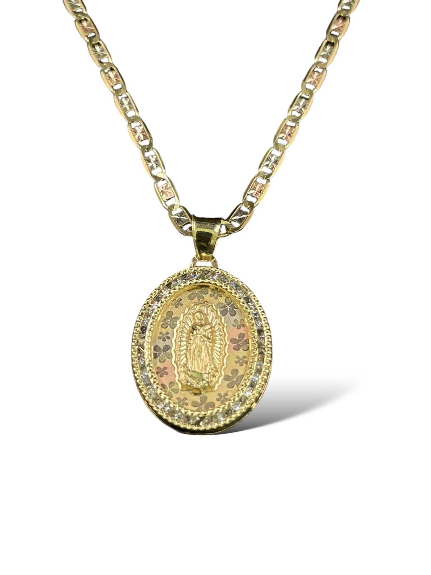 Cadena y medalla Oro florentino 10k