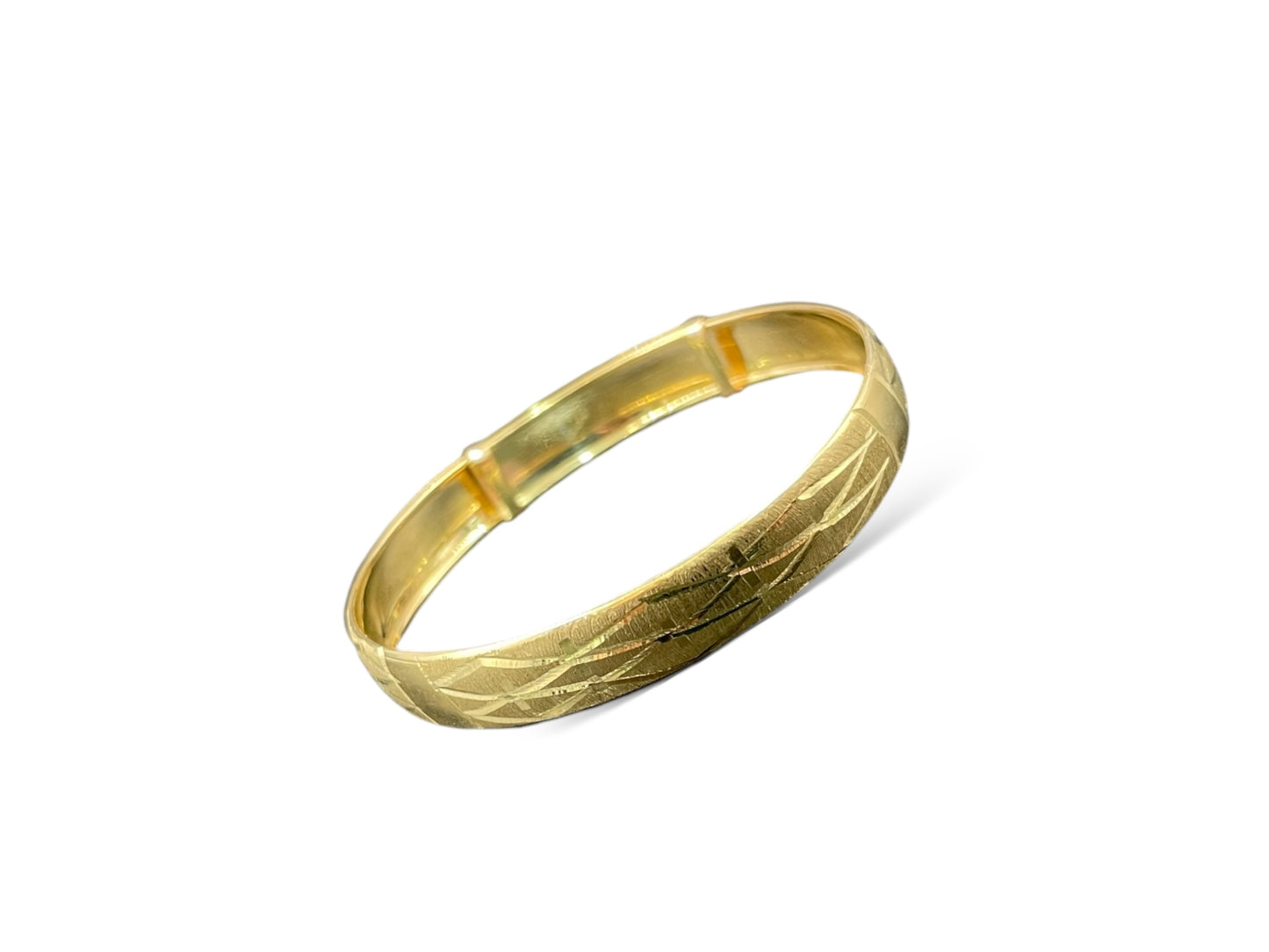 Aro para niña con grabado 10k