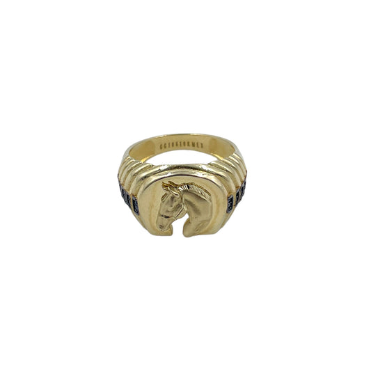 Anillo Herradura Oro 10k