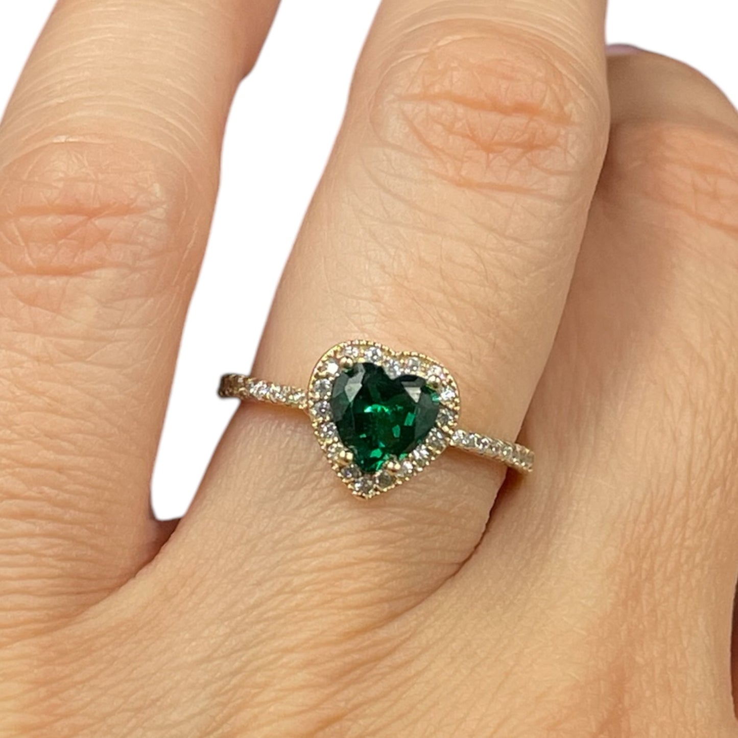 Anillo corazón Oro 10k