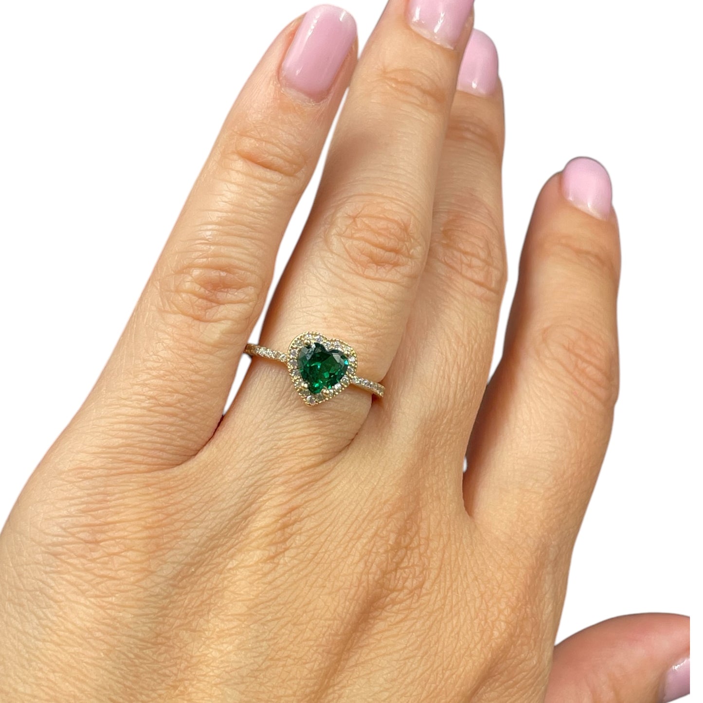 Anillo corazón Oro 10k