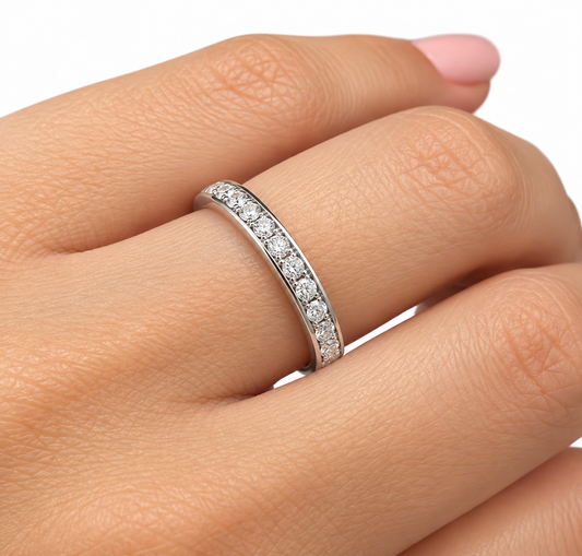 Churumbela Oro blanco 14k