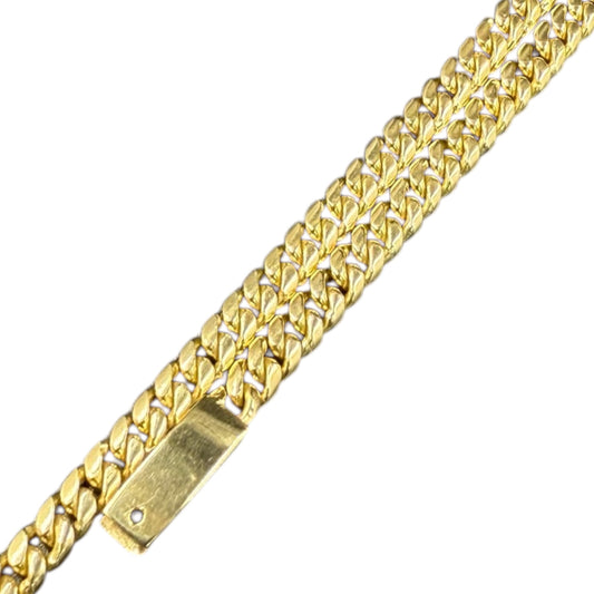 Cadena cubana Sólida  Oro 14K
