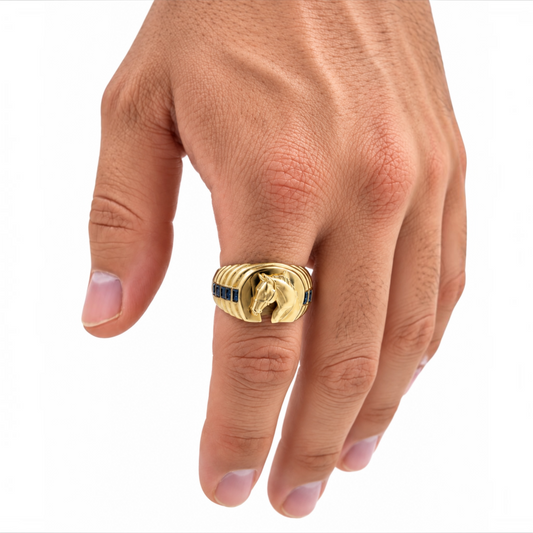 Anillo Herradura Oro 10k