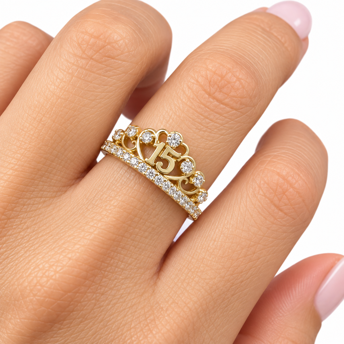 Anillo para Xv Oro 10k