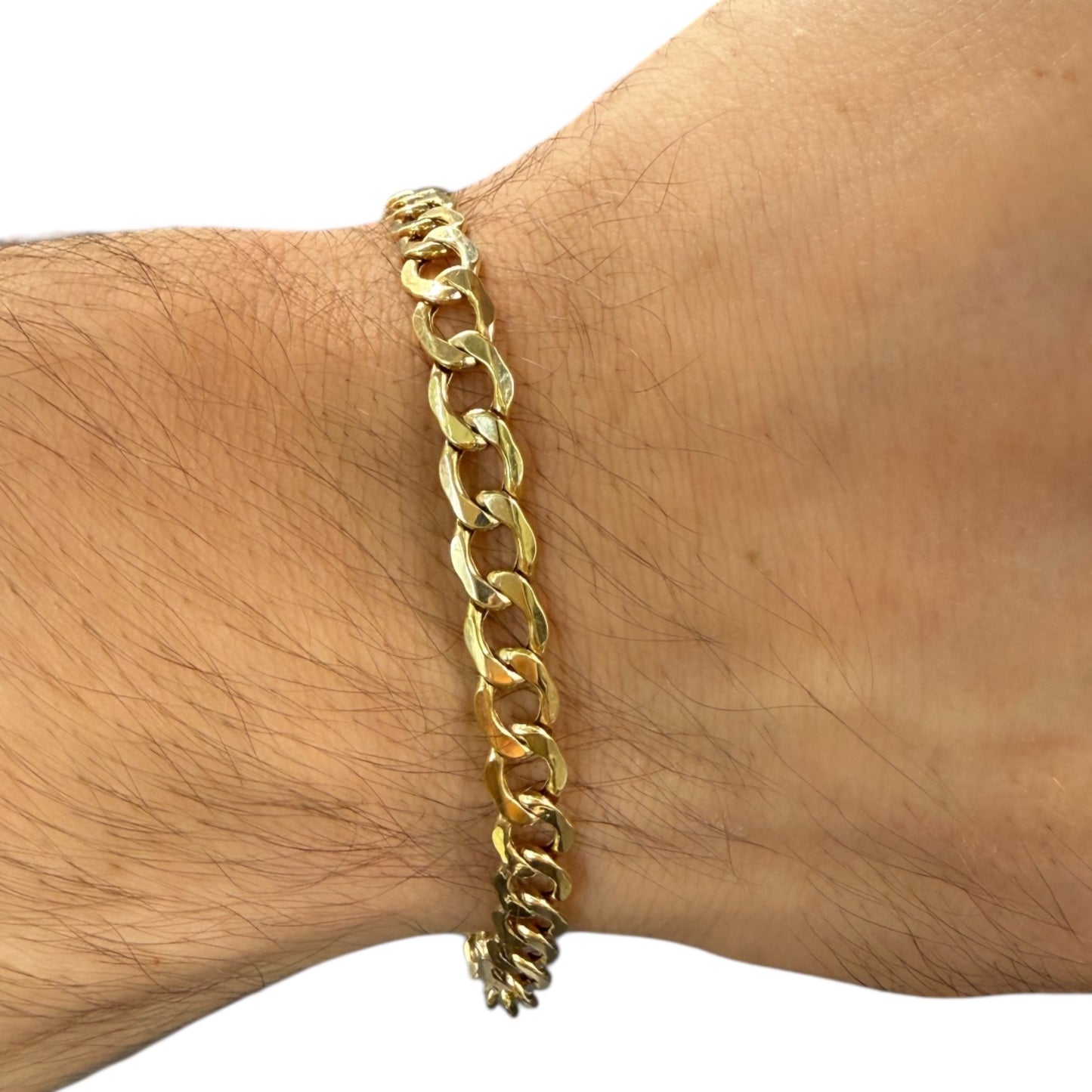 Pulso barbado ligero Oro 10k