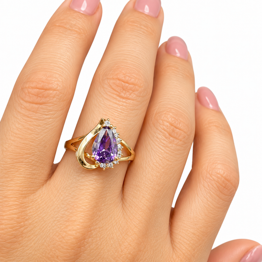 Anillo Gabriela Oro 10k