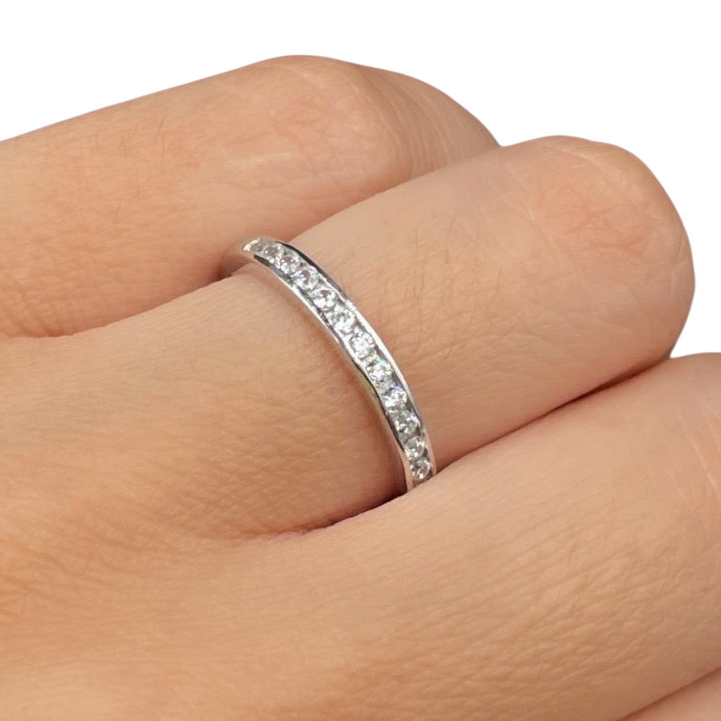 Churumbela Oro blanco 14k