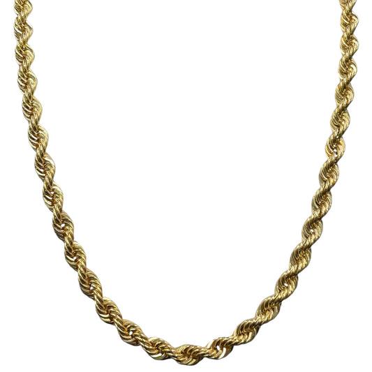 Cadena torzal 6 mm Oro 10k