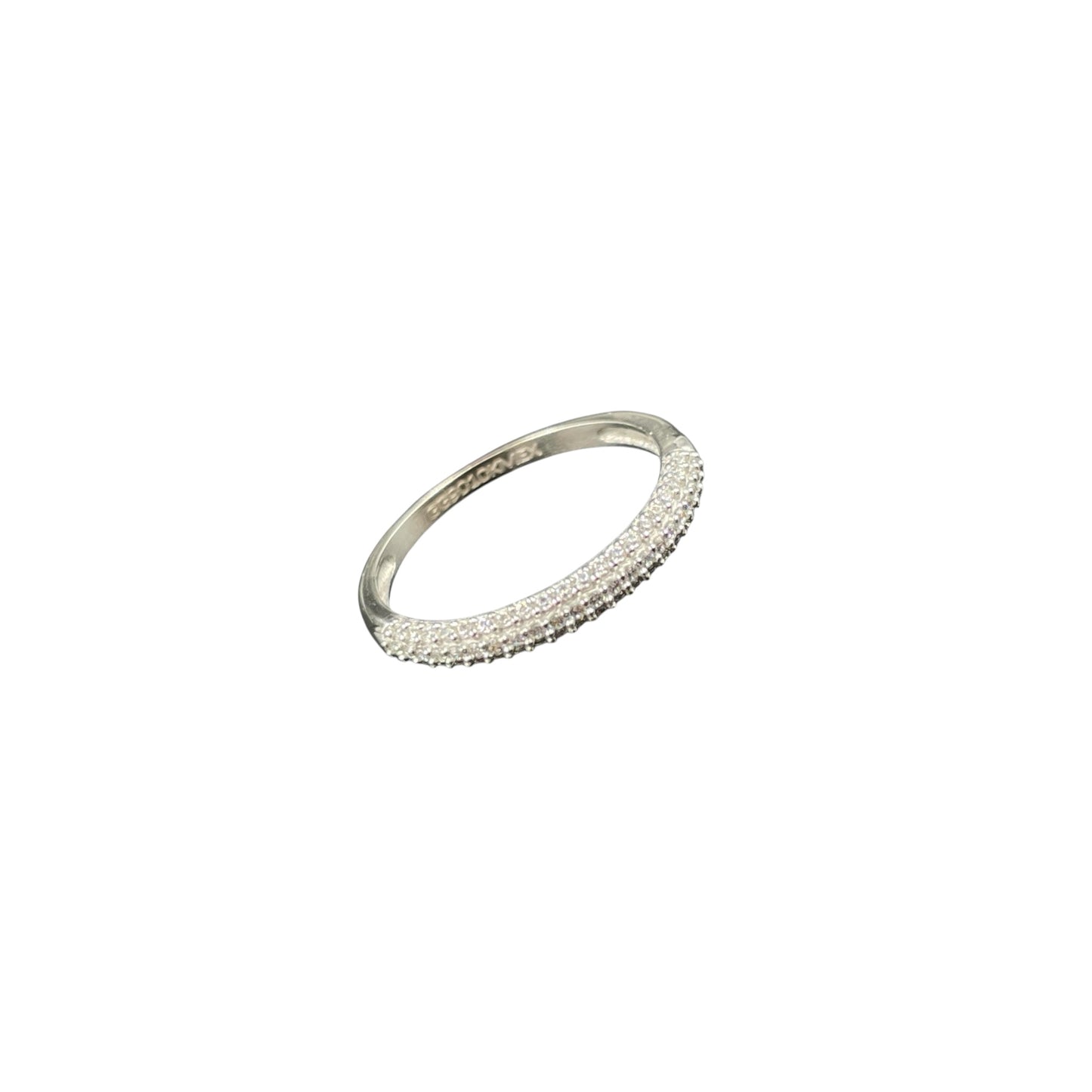 Anillo oro blanco 10k