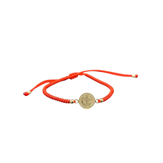 Pulsera san Benito Oro 10k