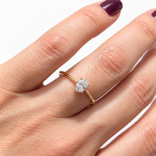 Carlota diamante 14K