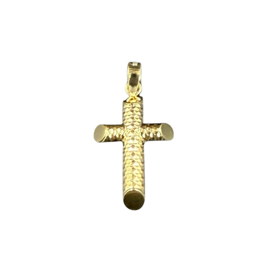 Dije cruz diamantada  Oro 10k