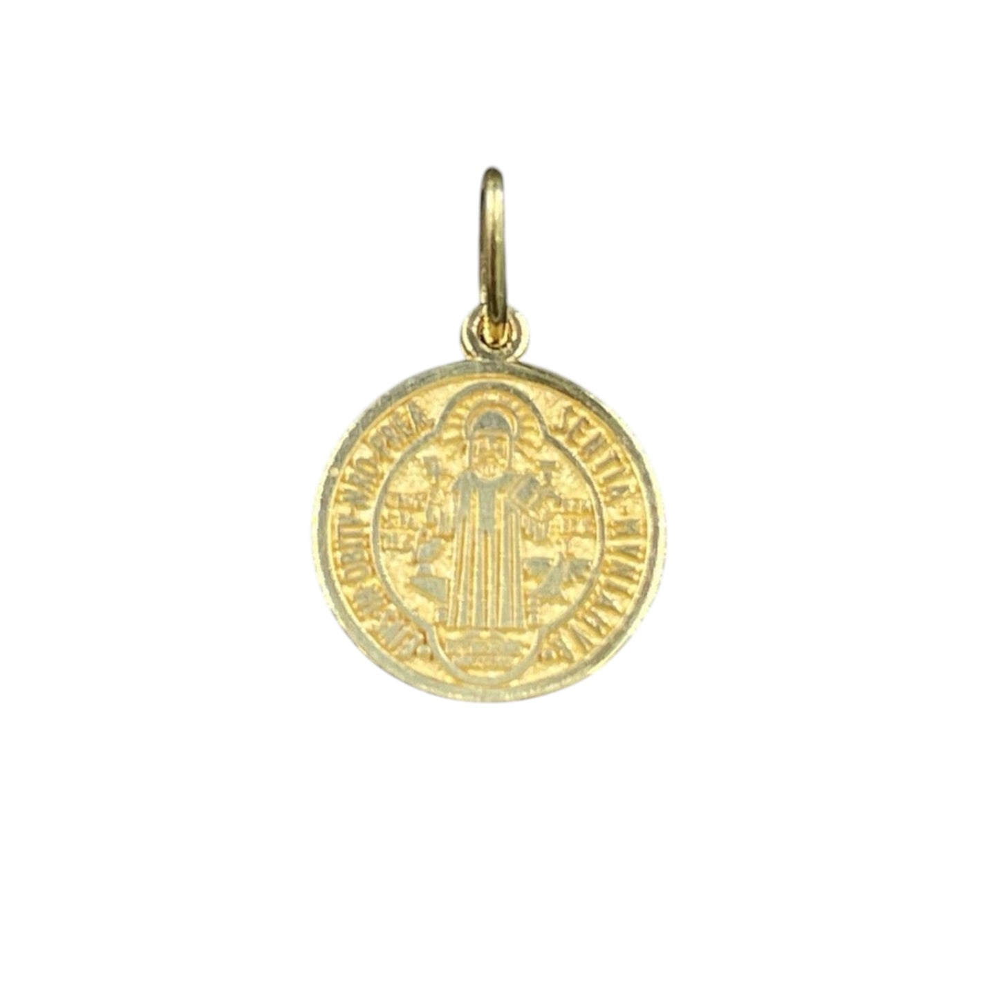 Medalla san Benito Oro 14k