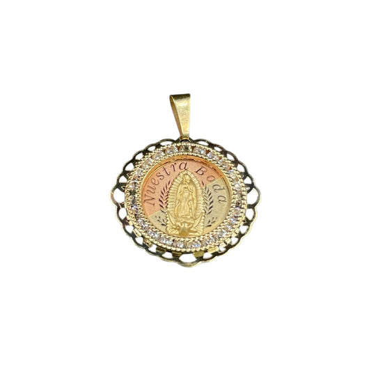 Medalla nuestra boda Oro 10k