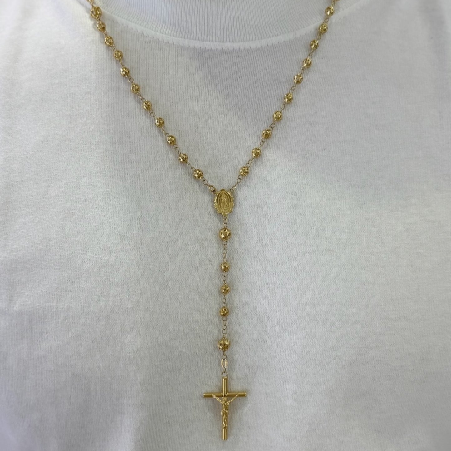 Rosario para caballero Oro 10K