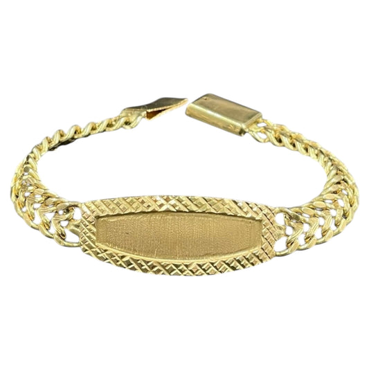 Esclava petatillo 15cm Oro 10k