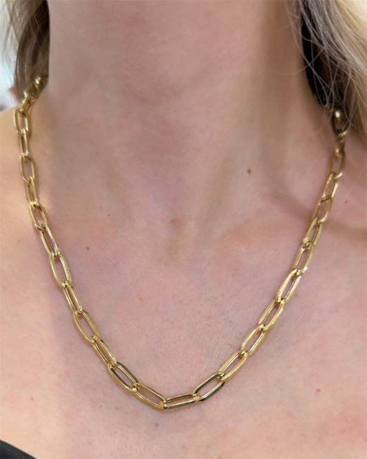 Cadena clip  Oro 10k