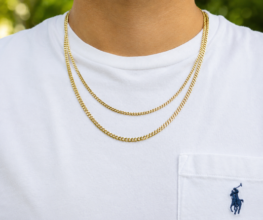 Cadena 4mm solida Oro 10k