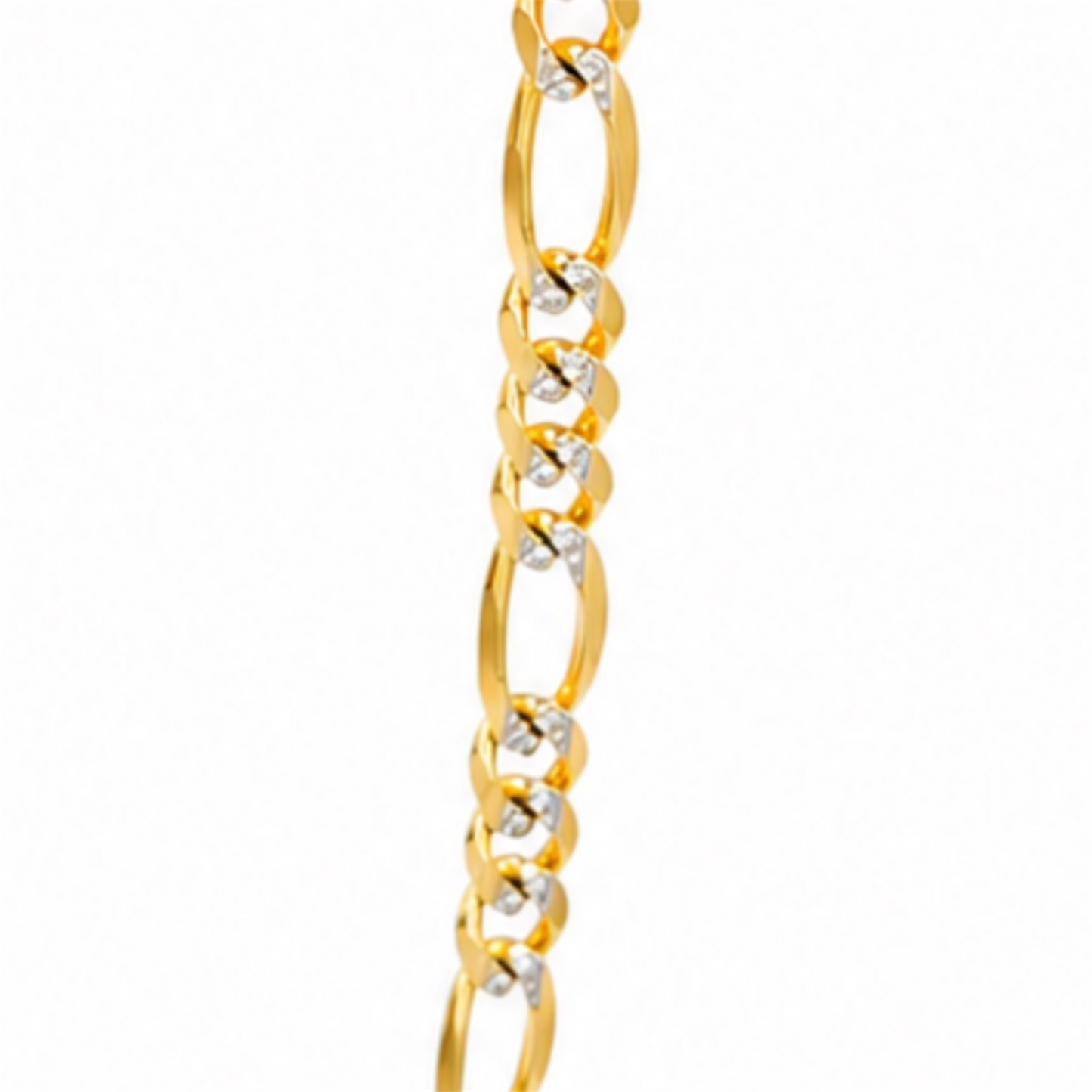 Cadena 3x1 diamantada 10K