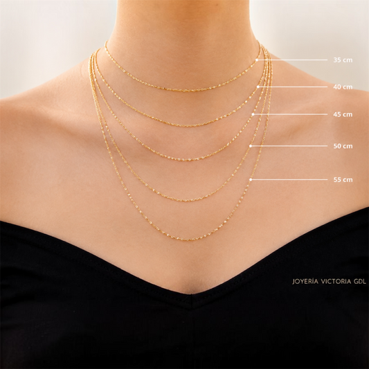 Cadena 40cm  Oro 10k