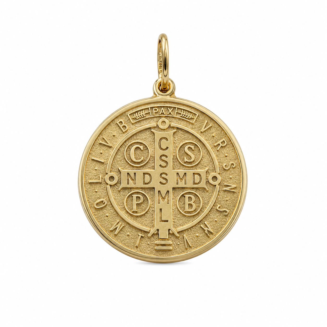 Medalla san Benito 14k