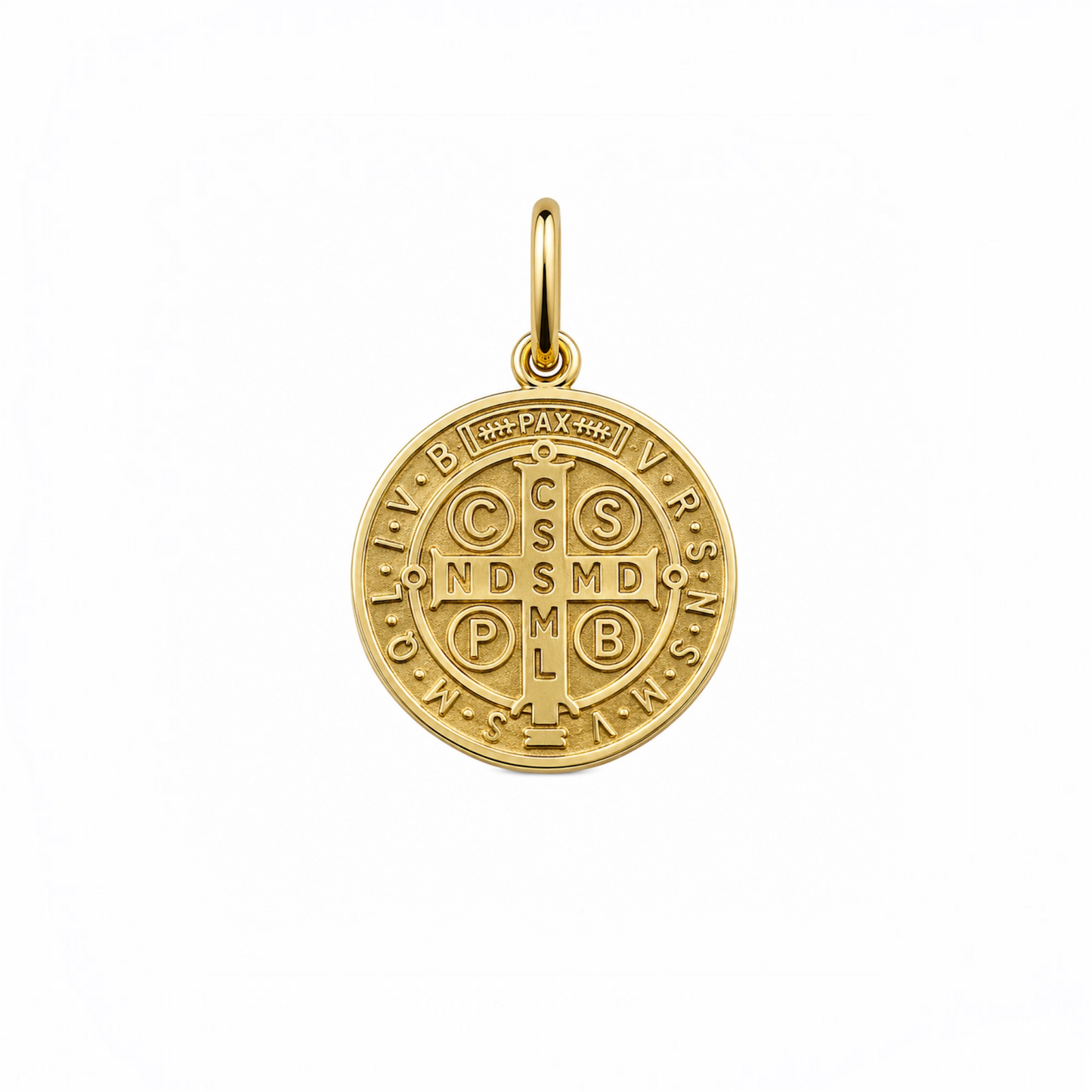 Medalla san Benito Oro 14k