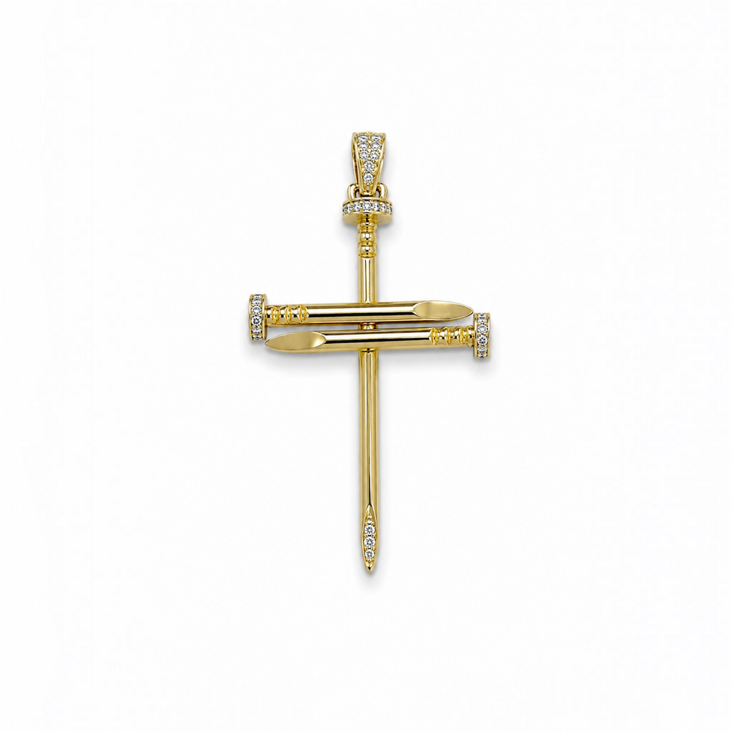 Dije Cruz clavo Oro 14K
