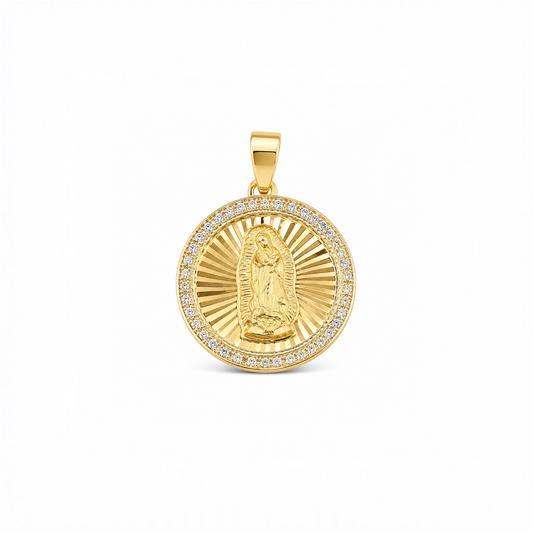 Medalla Virgen de Guadalupe Oro 10k