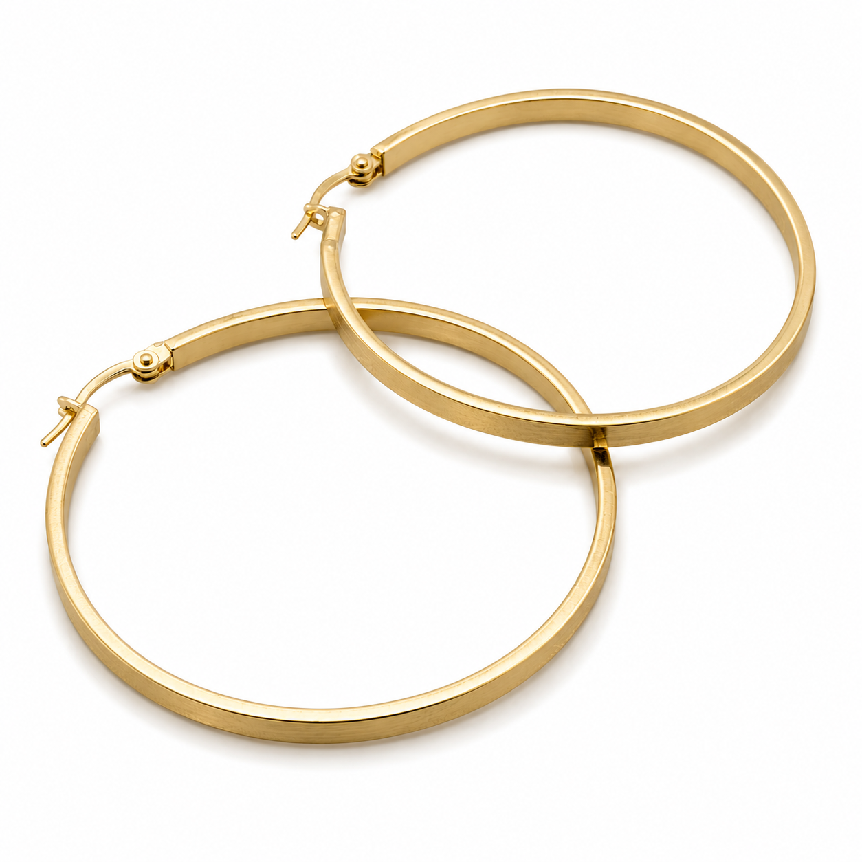 Arracada lisa Oro 10k