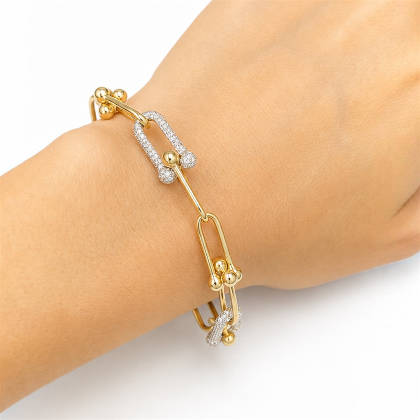 Pulsera clip Oro 10k