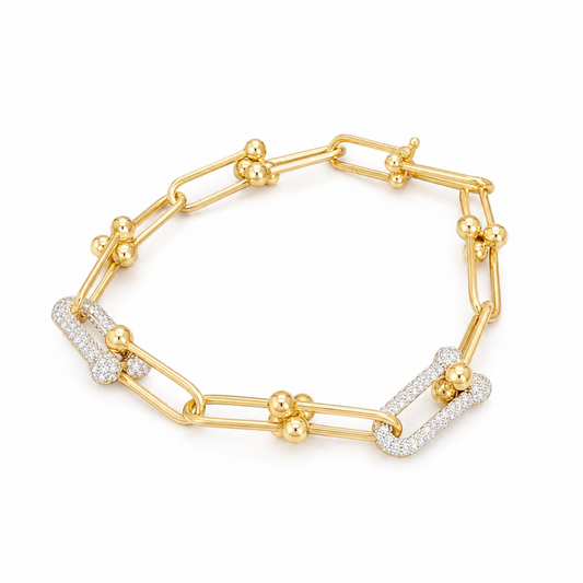 Pulsera clip Oro 10k