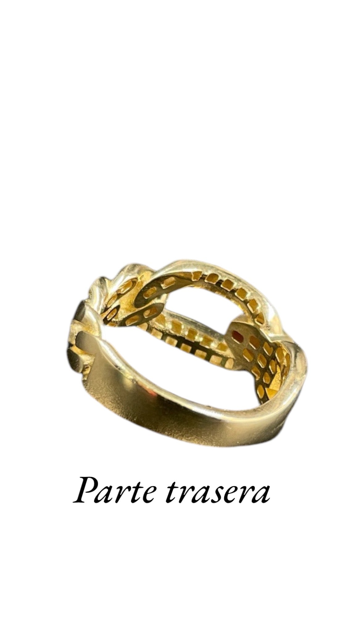 Anillo cadenas Oro 10k