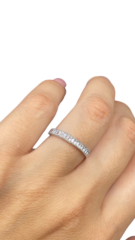 Anillo churumbela baguette Oro 14k
