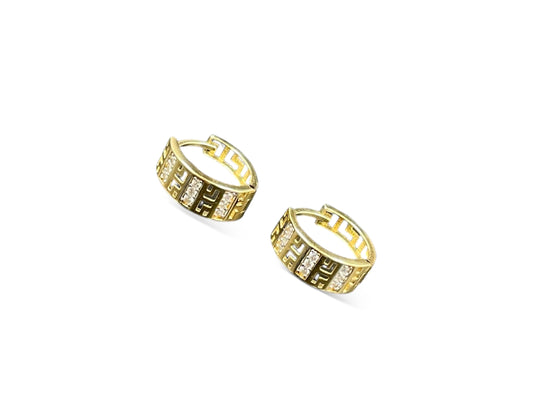 Arracadas - Huggies Oro 14k