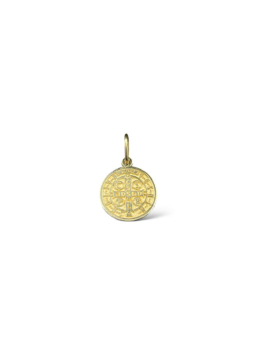 Medalla san Benito Oro 14k