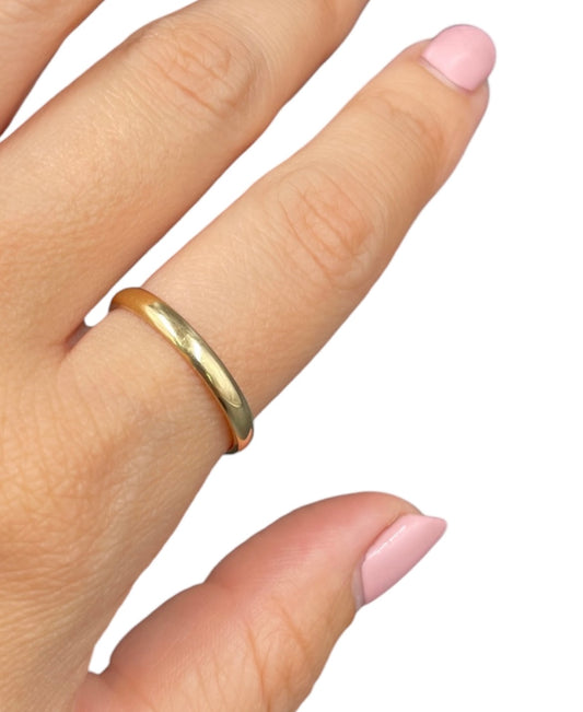 Argolla lisa Oro amarillo 10k