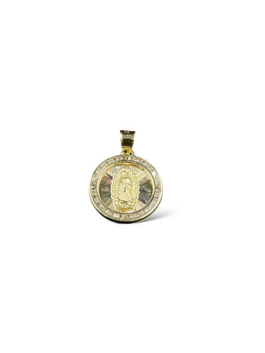 Medalla de la Virgen 3 Oros 10k