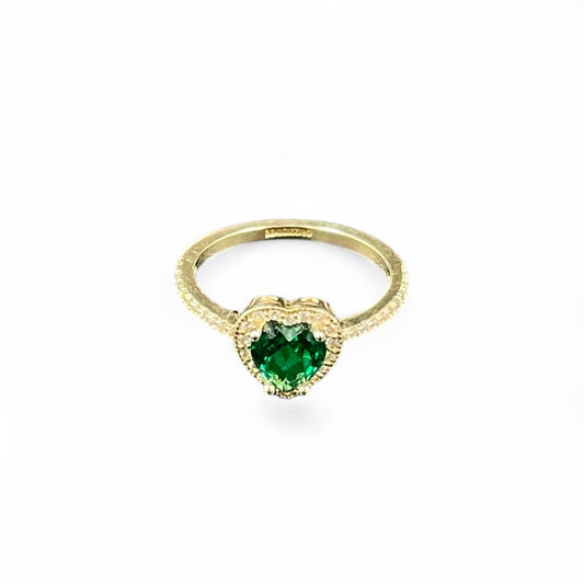 Anillo corazón  Oro 10k