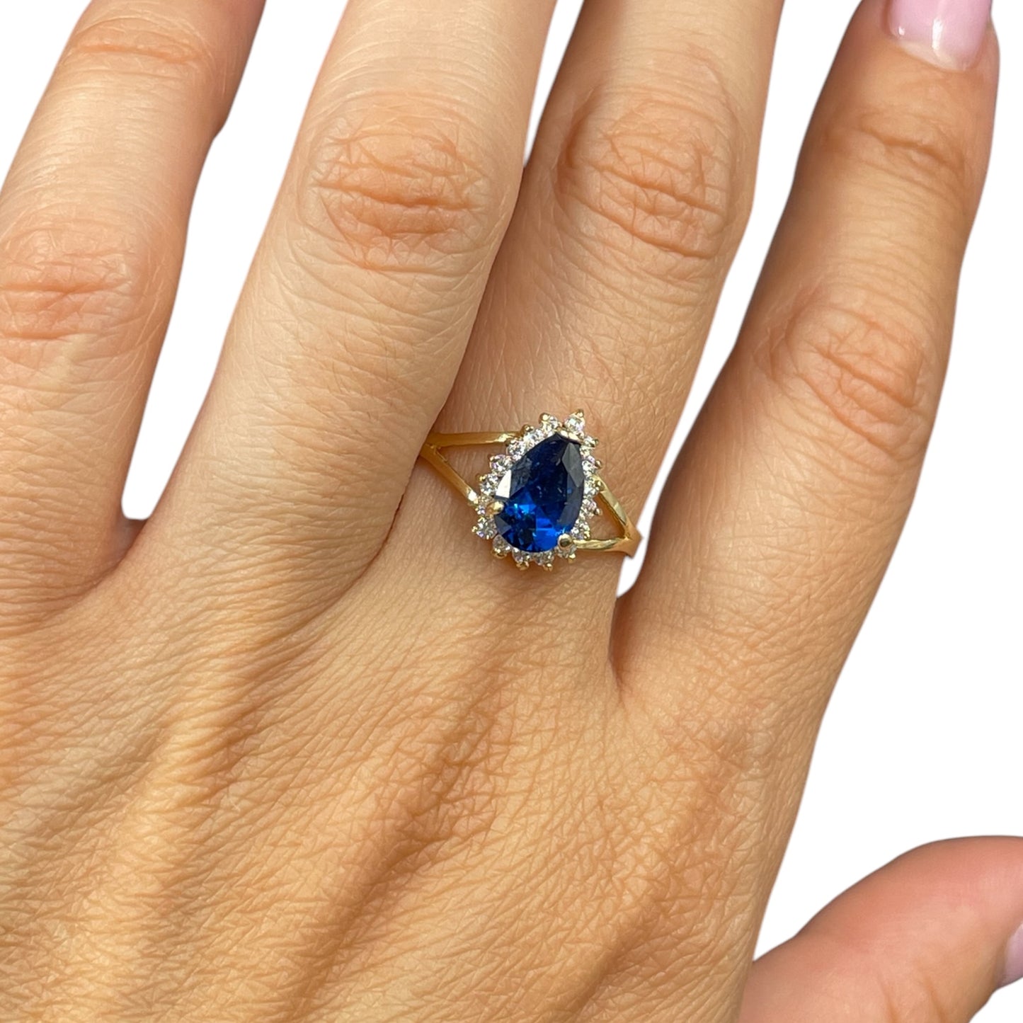 Anillo gota  Oro 10k