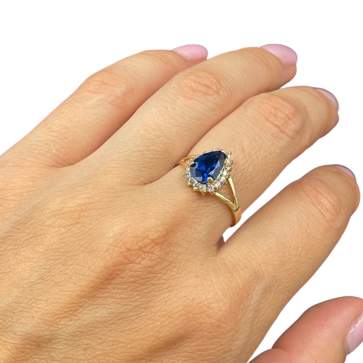 Anillo gota  Oro 10k