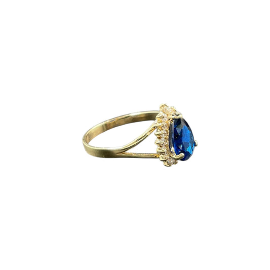 Anillo gota  Oro 10k